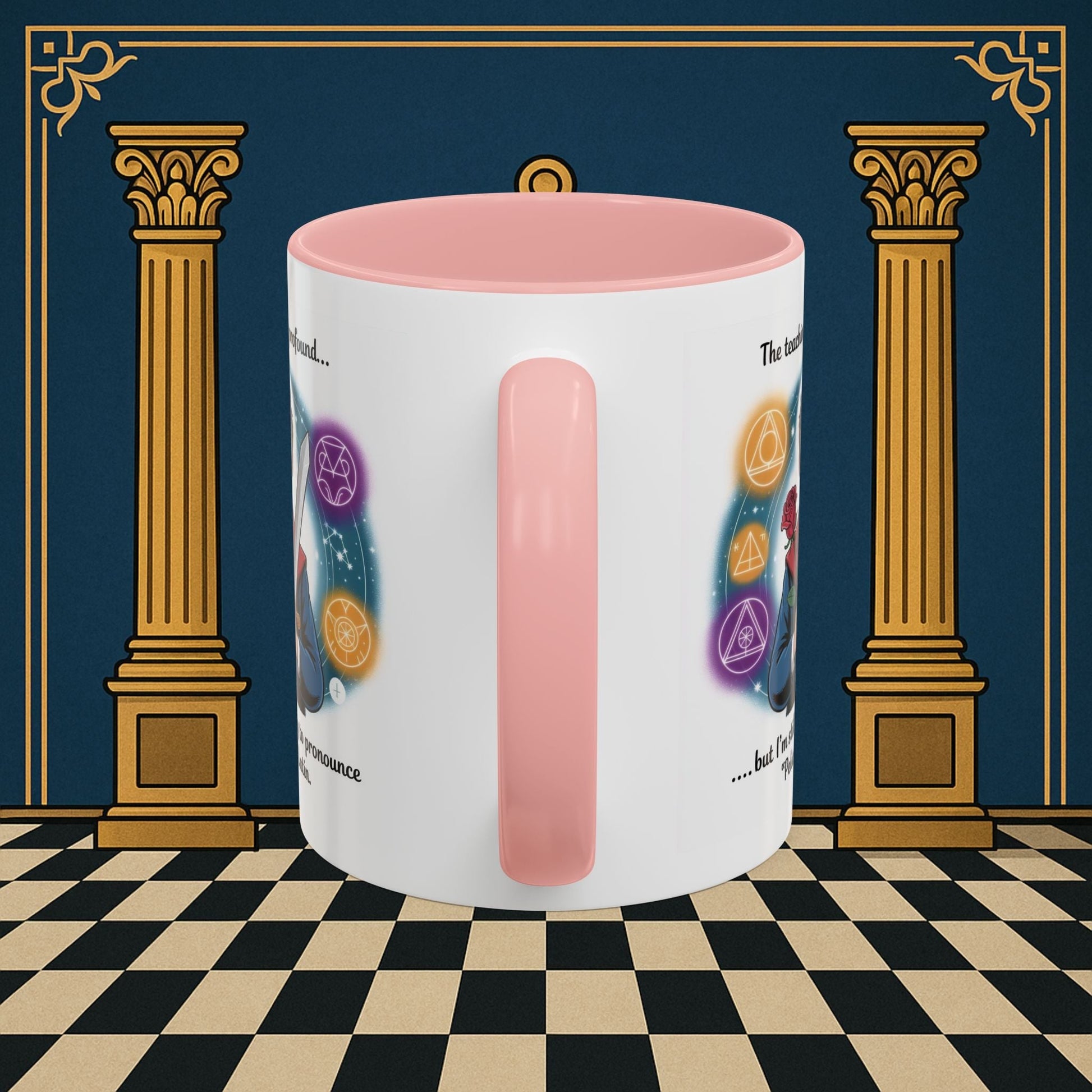 Premium Ready to Go Freemason Design | Mystical Linguistic Odyssey | Rose Croix - Masonic Mugs