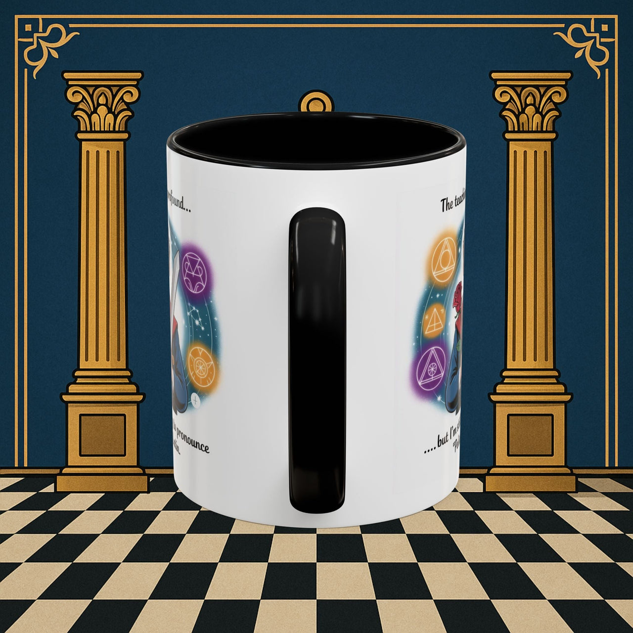 Premium Ready to Go Freemason Design | Mystical Linguistic Odyssey | Rose Croix - Masonic Mugs