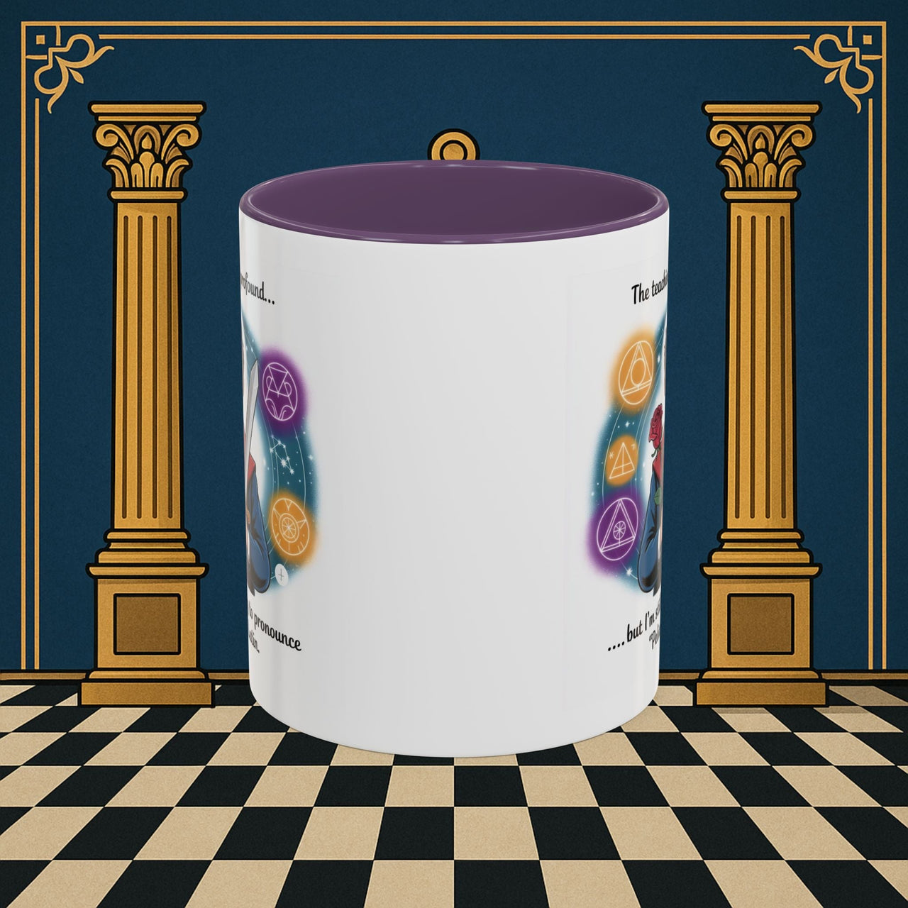 Premium Ready to Go Freemason Design | Mystical Linguistic Odyssey | Rose Croix - Masonic Mugs