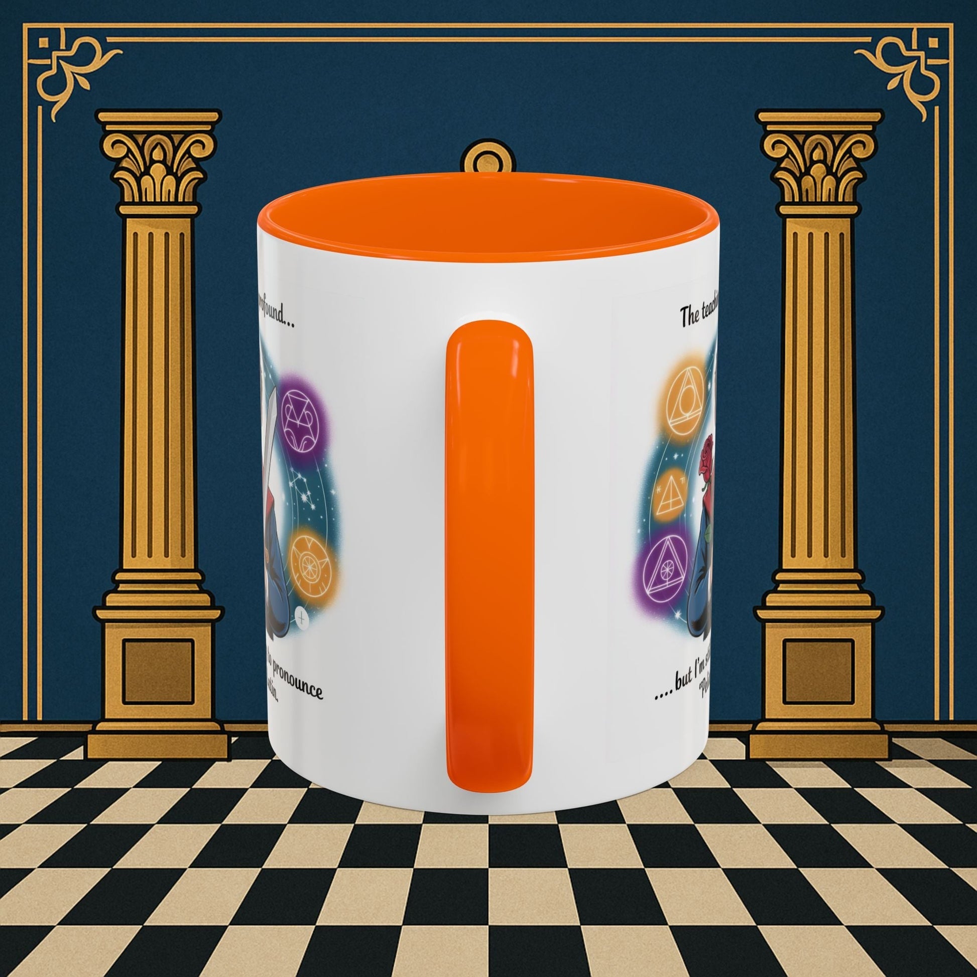 Premium Ready to Go Freemason Design | Mystical Linguistic Odyssey | Rose Croix - Masonic Mugs