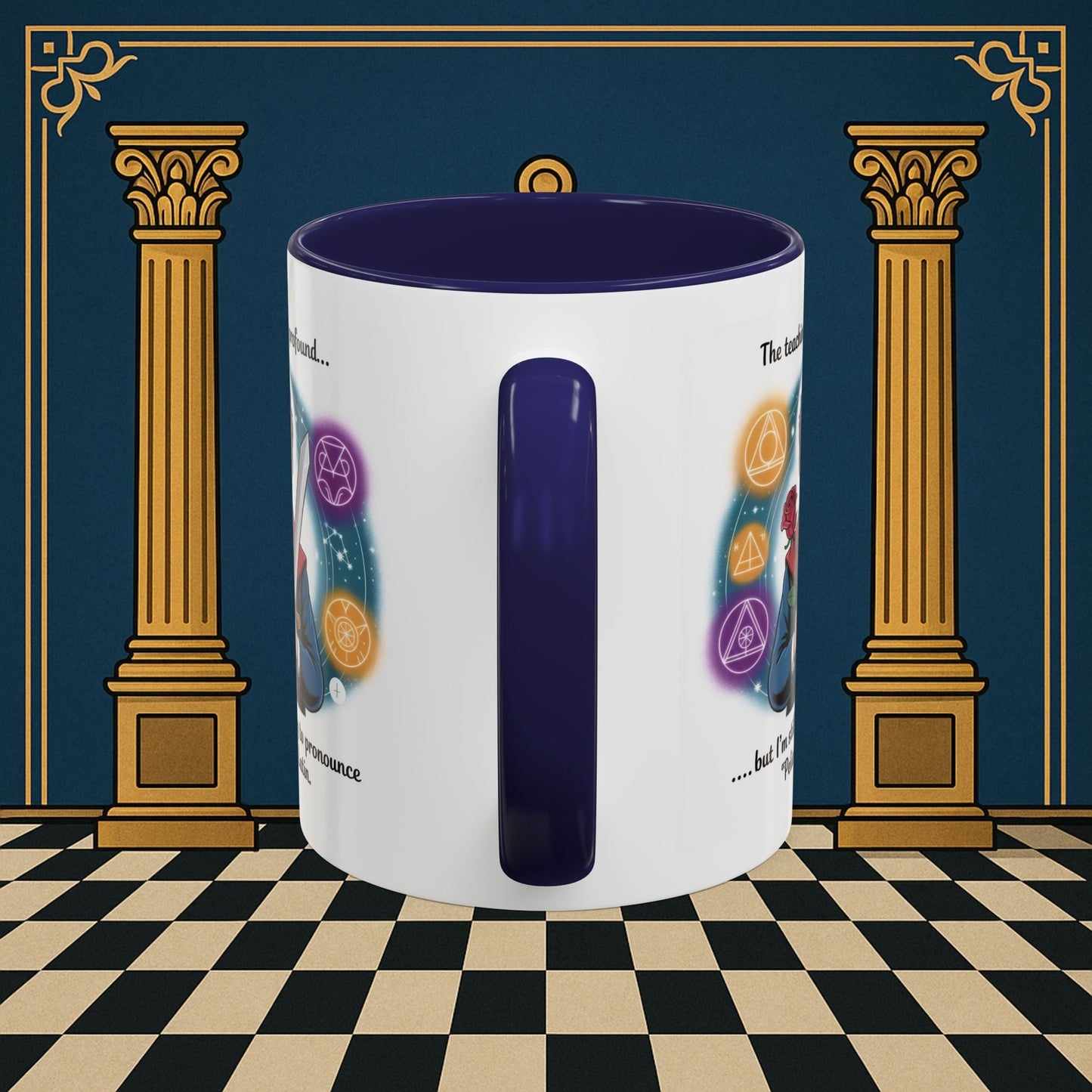 Premium Ready to Go Freemason Design | Mystical Linguistic Odyssey | Rose Croix - Masonic Mugs