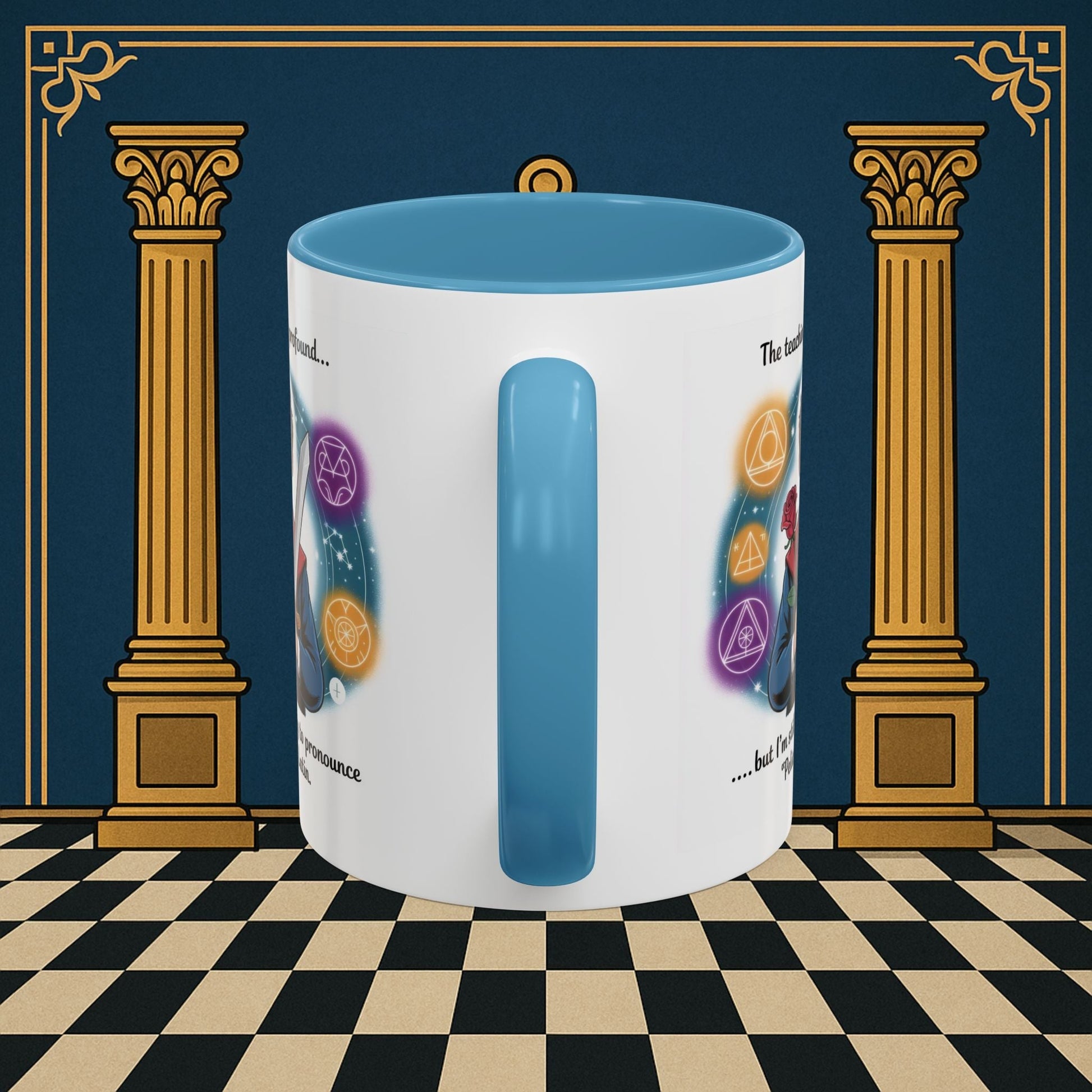 Premium Ready to Go Freemason Design | Mystical Linguistic Odyssey | Rose Croix - Masonic Mugs