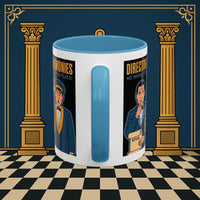Premium Ready to Go Freemason Design Ready to Go | Accent Coloured 11oz Mug | Ceremonial Protocol | Director of Ceremonies - Masonic Mugs