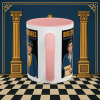 Premium Ready to Go Freemason Design Ready to Go | Accent Coloured 11oz Mug | Ceremonial Protocol | Director of Ceremonies - Masonic Mugs