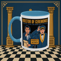 Premium Ready to Go Freemason Design Ready to Go | Accent Coloured 11oz Mug | Ceremonial Protocol | Director of Ceremonies - Masonic Mugs
