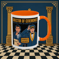 Premium Ready to Go Freemason Design Ready to Go | Accent Coloured 11oz Mug | Ceremonial Protocol | Director of Ceremonies - Masonic Mugs