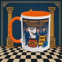 Premium Ready to Go Freemason Design Ready to Go | Accent Coloured 11oz Mug | Charity Champions | Charity Steward - Masonic Mugs