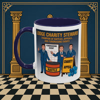 Premium Ready to Go Freemason Design Ready to Go | Accent Coloured 11oz Mug | Charity Champions | Charity Steward - Masonic Mugs