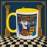 Premium Ready to Go Freemason Design Ready to Go | Accent Coloured 11oz Mug | Charity Champions | Charity Steward - Masonic Mugs