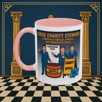 Premium Ready to Go Freemason Design Ready to Go | Accent Coloured 11oz Mug | Charity Champions | Charity Steward - Masonic Mugs