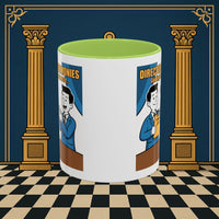 Premium Ready to Go Freemason Design Ready to Go | Accent Coloured 11oz Mug | Toasting Protocol | Director of Ceremonies - Masonic Mugs