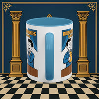 Premium Ready to Go Freemason Design Ready to Go | Accent Coloured 11oz Mug | Toasting Protocol | Director of Ceremonies - Masonic Mugs