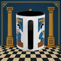 Premium Ready to Go Freemason Design Ready to Go | Accent Coloured 11oz Mug | Toasting Protocol | Director of Ceremonies - Masonic Mugs