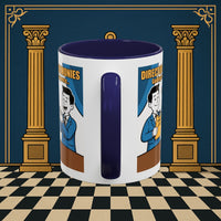 Premium Ready to Go Freemason Design Ready to Go | Accent Coloured 11oz Mug | Toasting Protocol | Director of Ceremonies - Masonic Mugs