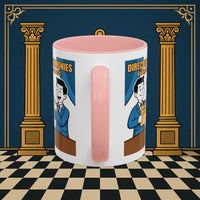 Premium Ready to Go Freemason Design Ready to Go | Accent Coloured 11oz Mug | Toasting Protocol | Director of Ceremonies - Masonic Mugs