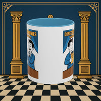 Premium Ready to Go Freemason Design Ready to Go | Accent Coloured 11oz Mug | Toasting Protocol | Director of Ceremonies - Masonic Mugs