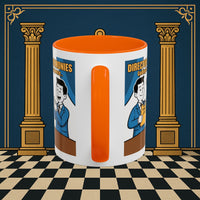 Premium Ready to Go Freemason Design Ready to Go | Accent Coloured 11oz Mug | Toasting Protocol | Director of Ceremonies - Masonic Mugs