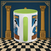 Premium Ready to Go Freemason Design Ready to Go | Accent Coloured 11oz Mug | Toasting Protocol | Director of Ceremonies - Masonic Mugs