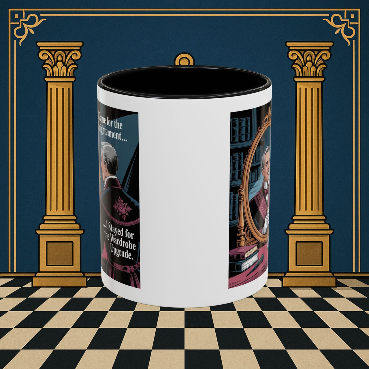 Premium Ready to Go Freemason Design | Reflections of Self | Royal Arch - Masonic Mugs