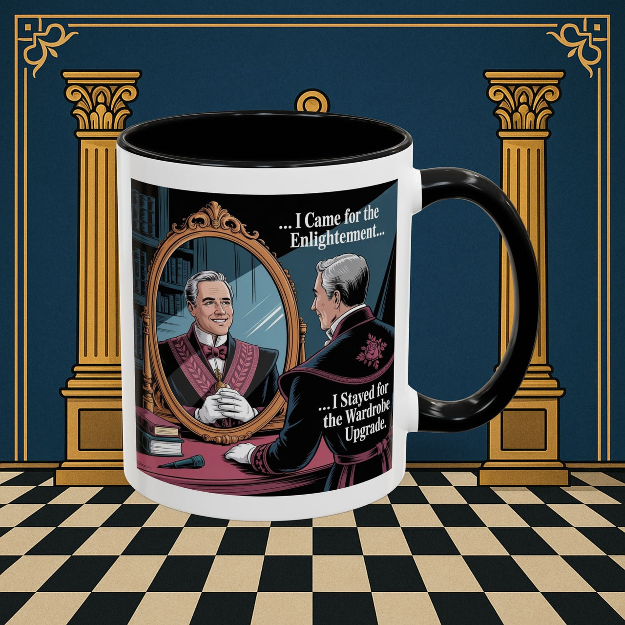 Premium Ready to Go Freemason Design | Reflections of Self | Royal Arch - Masonic Mugs
