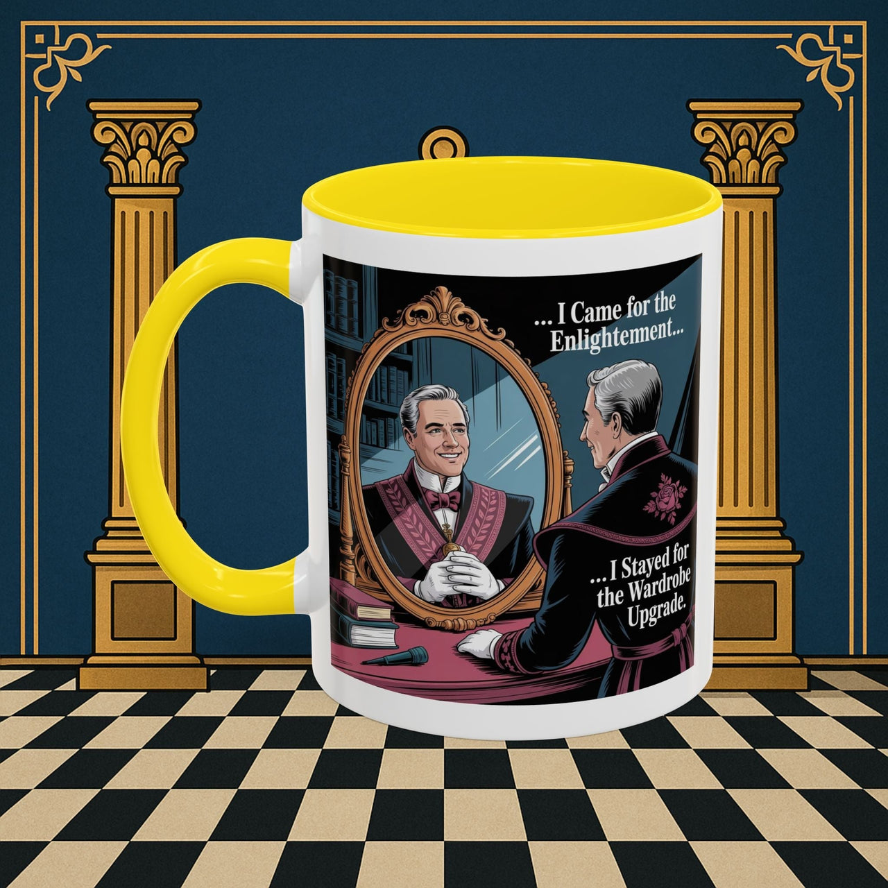 Premium Ready to Go Freemason Design | Reflections of Self | Royal Arch - Masonic Mugs