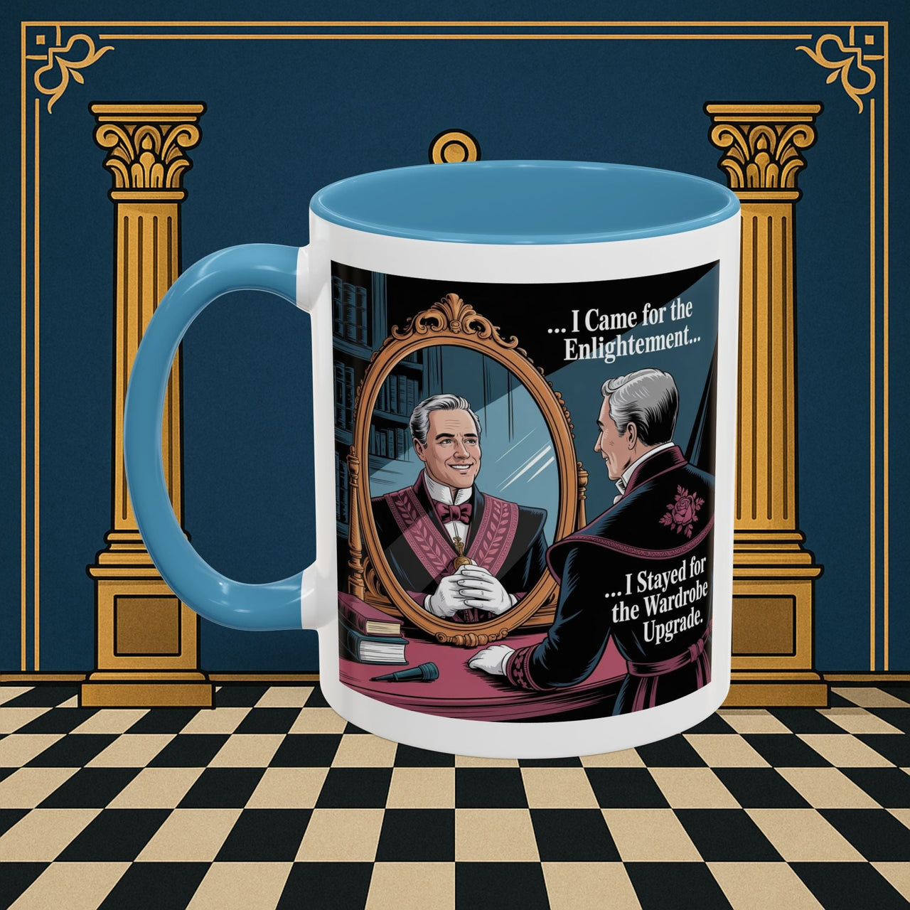 Premium Ready to Go Freemason Design | Reflections of Self | Royal Arch - Masonic Mugs