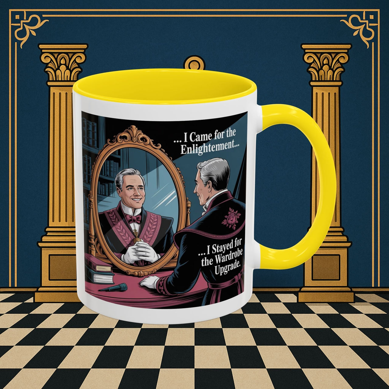 Premium Ready to Go Freemason Design | Reflections of Self | Royal Arch - Masonic Mugs