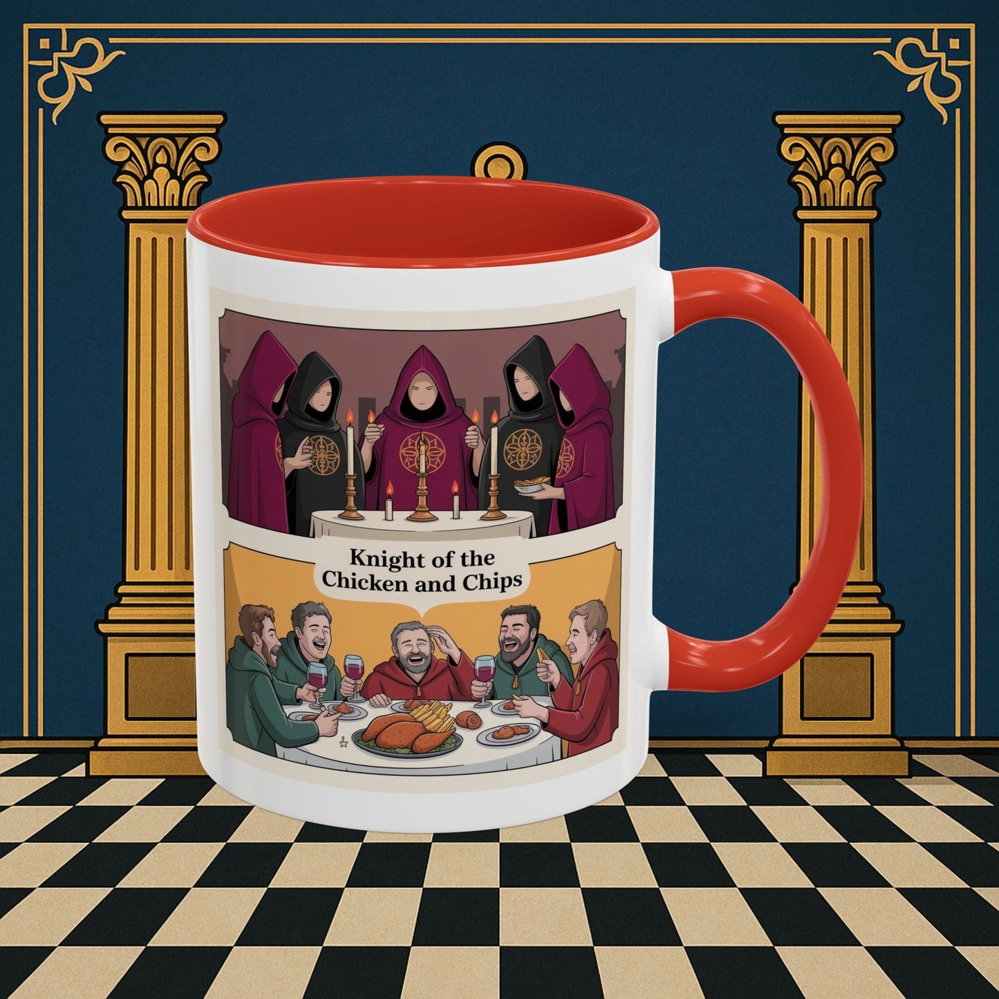 Premium Ready to Go Freemason Design | Secret Feast | Rose Croix - Masonic Mugs