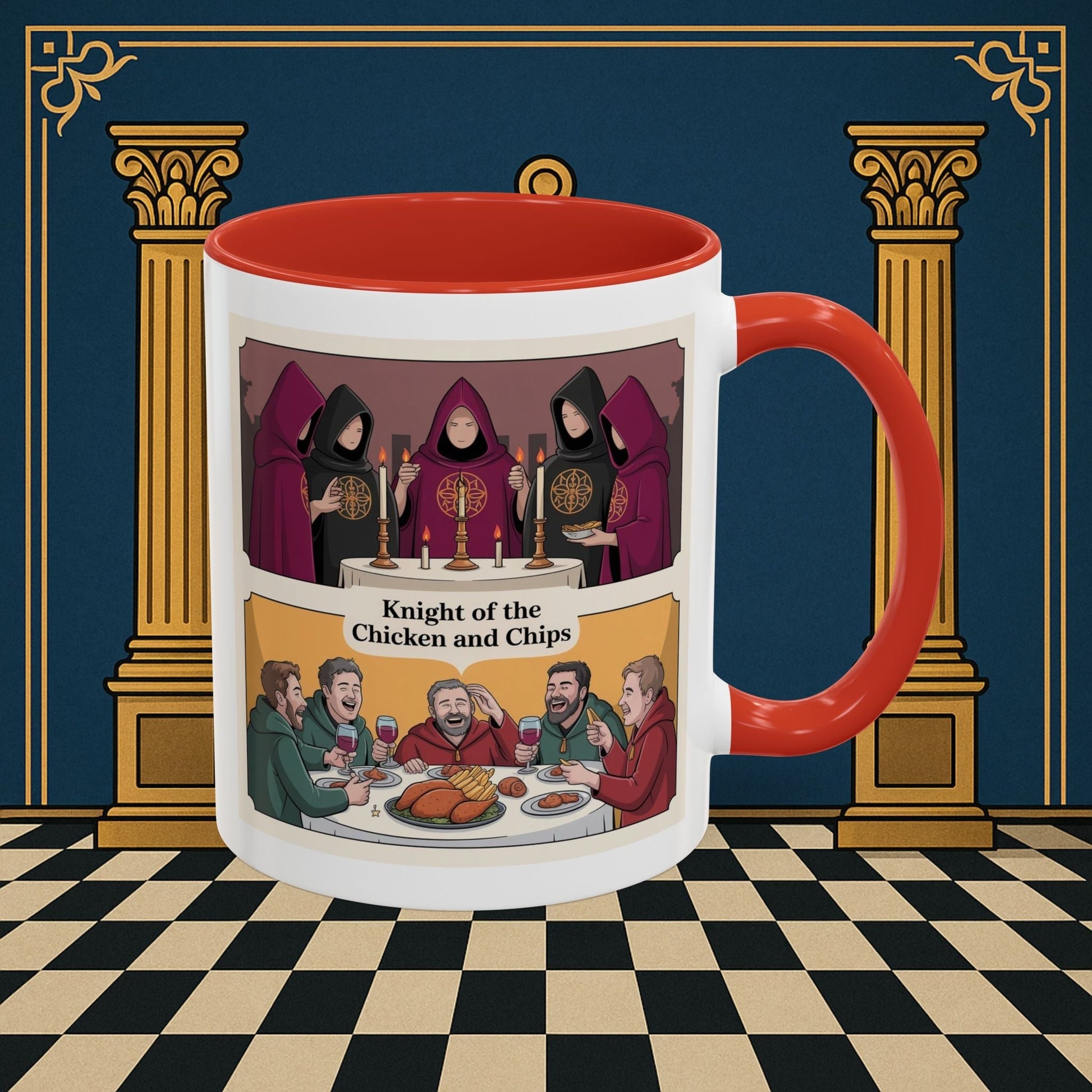 Premium Ready to Go Freemason Design | Secret Feast | Rose Croix - Masonic Mugs