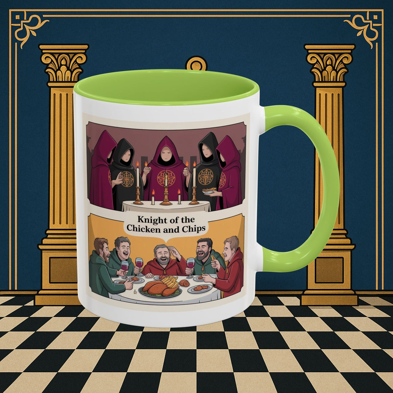 Premium Ready to Go Freemason Design | Secret Feast | Rose Croix - Masonic Mugs