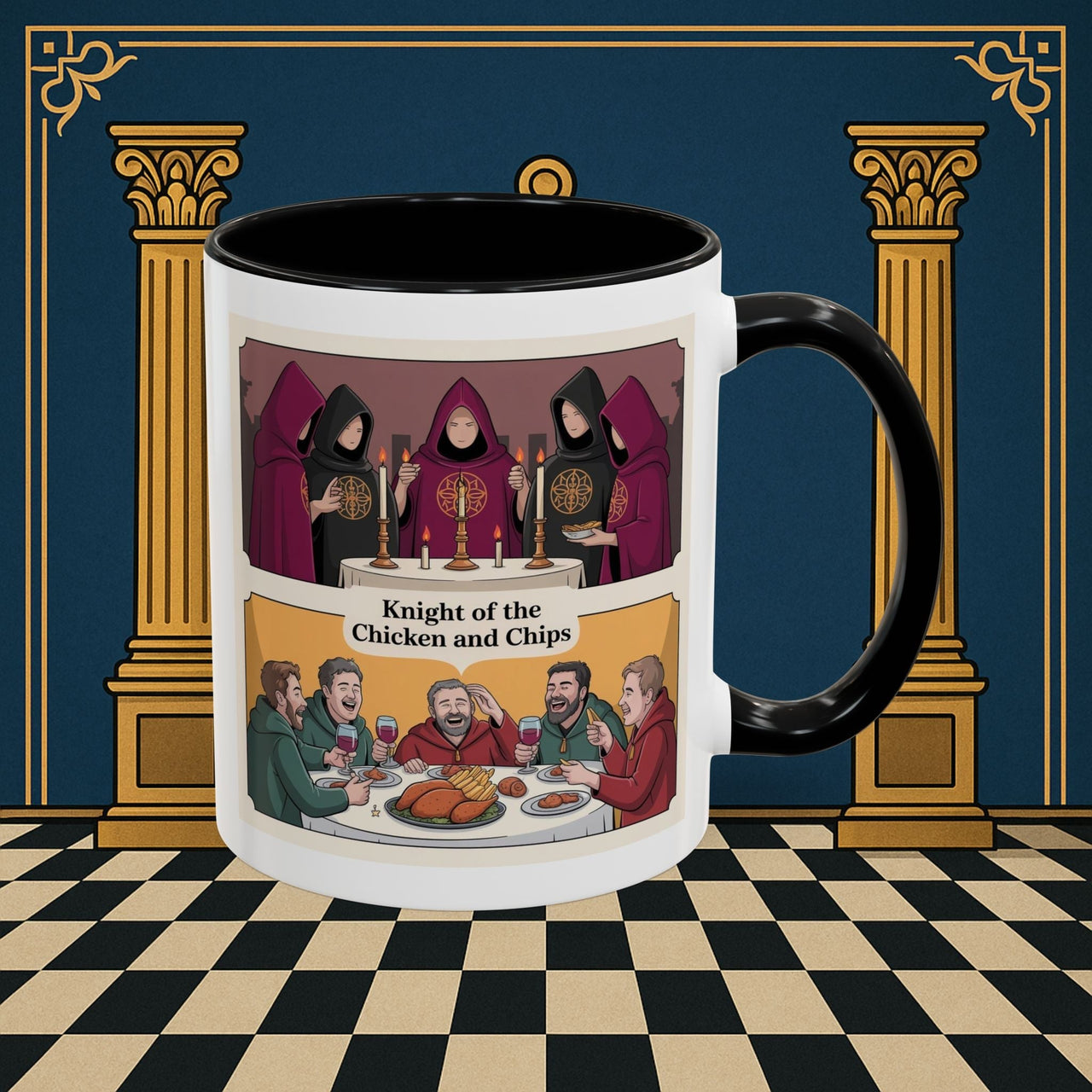 Premium Ready to Go Freemason Design | Secret Feast | Rose Croix - Masonic Mugs