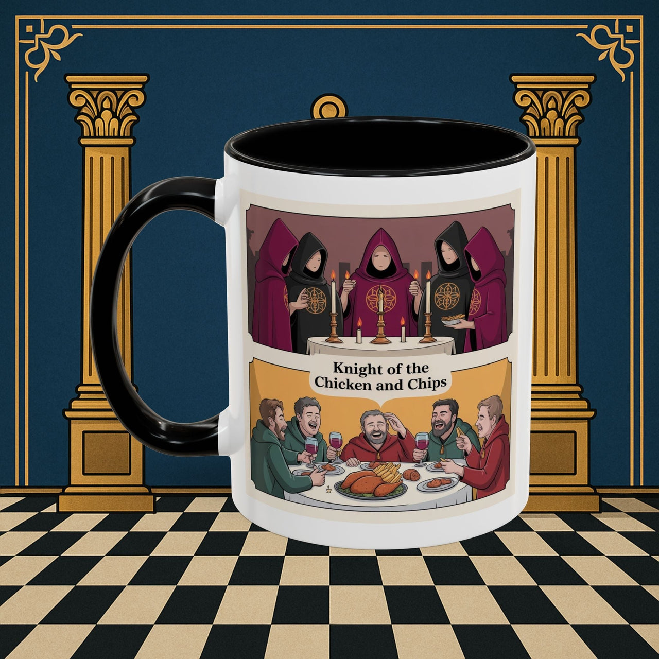 Premium Ready to Go Freemason Design | Secret Feast | Rose Croix - Masonic Mugs
