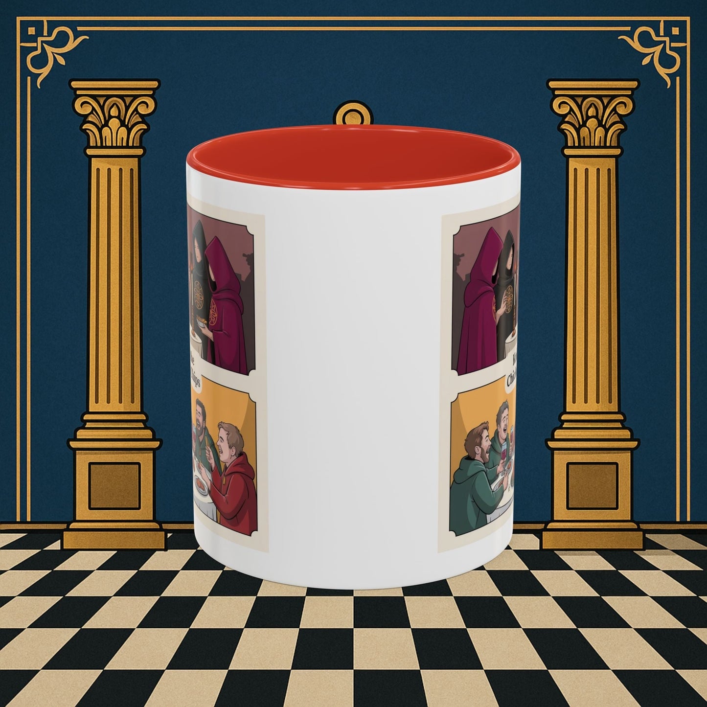 Premium Ready to Go Freemason Design | Secret Feast | Rose Croix - Masonic Mugs