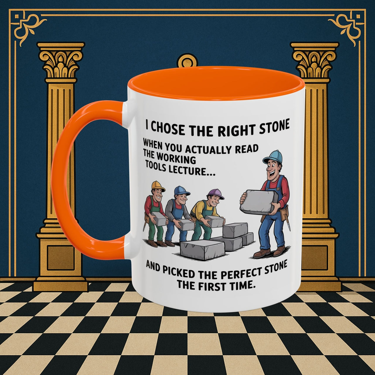 Premium Ready to Go Freemason Design | Stone Selection Strategy | Mark Masonry - Masonic Mugs