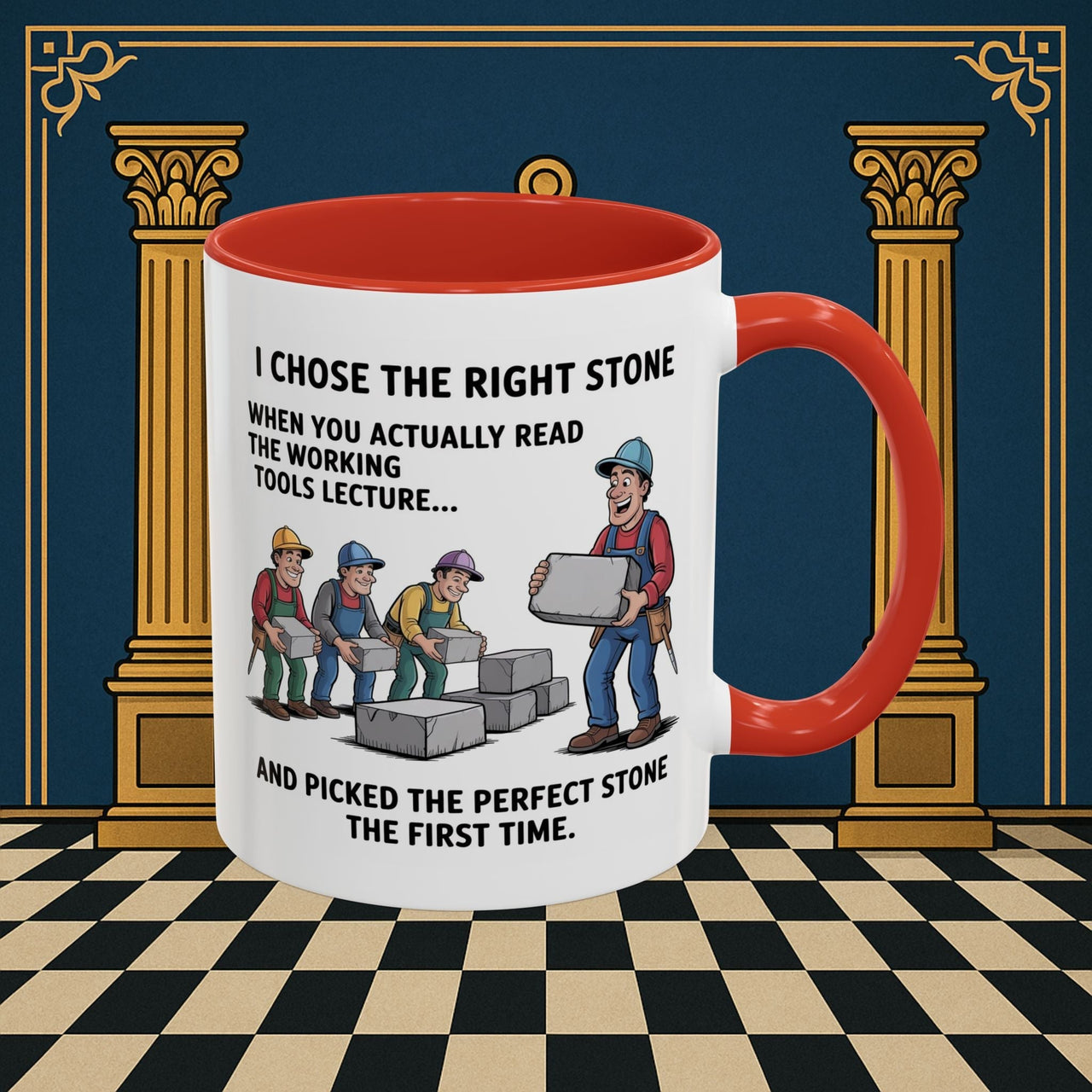 Premium Ready to Go Freemason Design | Stone Selection Strategy | Mark Masonry - Masonic Mugs