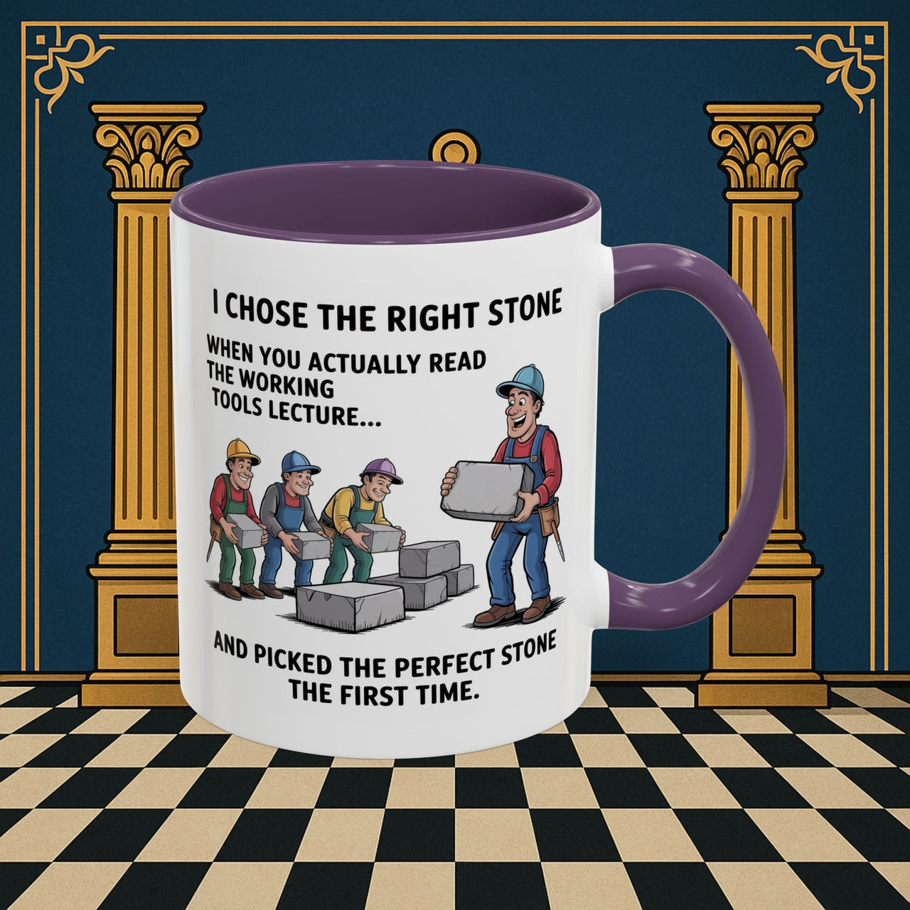 Premium Ready to Go Freemason Design | Stone Selection Strategy | Mark Masonry - Masonic Mugs