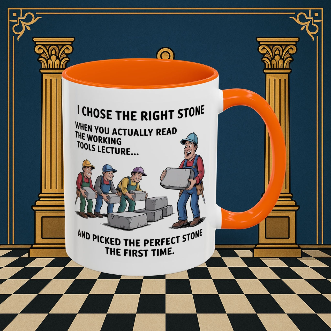 Premium Ready to Go Freemason Design | Stone Selection Strategy | Mark Masonry - Masonic Mugs