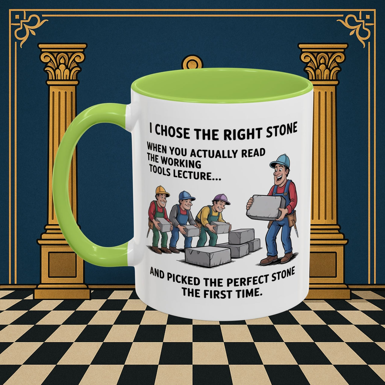 Premium Ready to Go Freemason Design | Stone Selection Strategy | Mark Masonry - Masonic Mugs