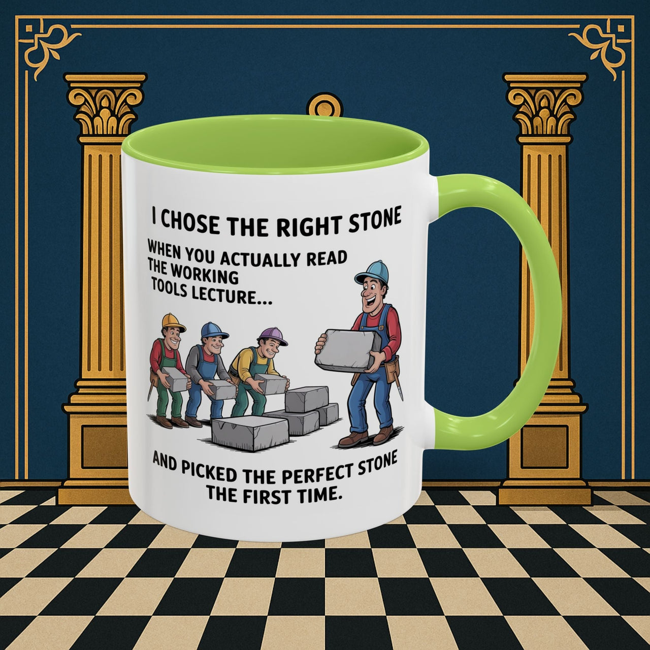 Premium Ready to Go Freemason Design | Stone Selection Strategy | Mark Masonry - Masonic Mugs