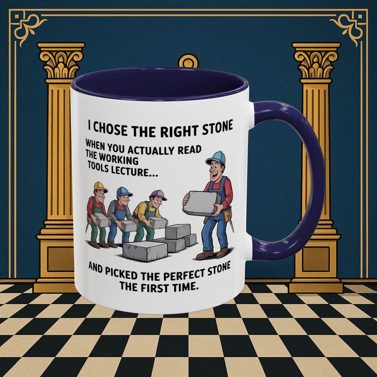 Premium Ready to Go Freemason Design | Stone Selection Strategy | Mark Masonry - Masonic Mugs