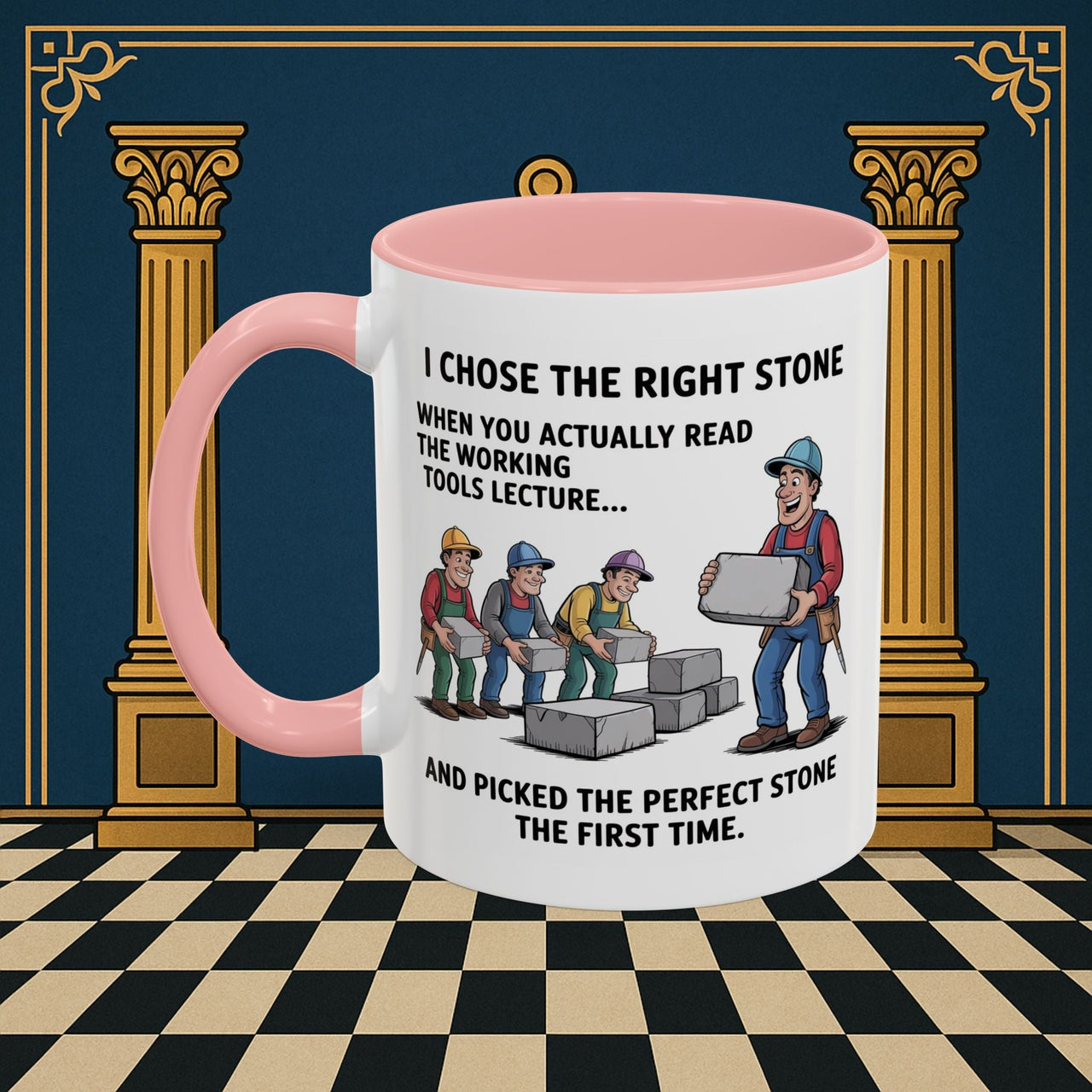Premium Ready to Go Freemason Design | Stone Selection Strategy | Mark Masonry - Masonic Mugs