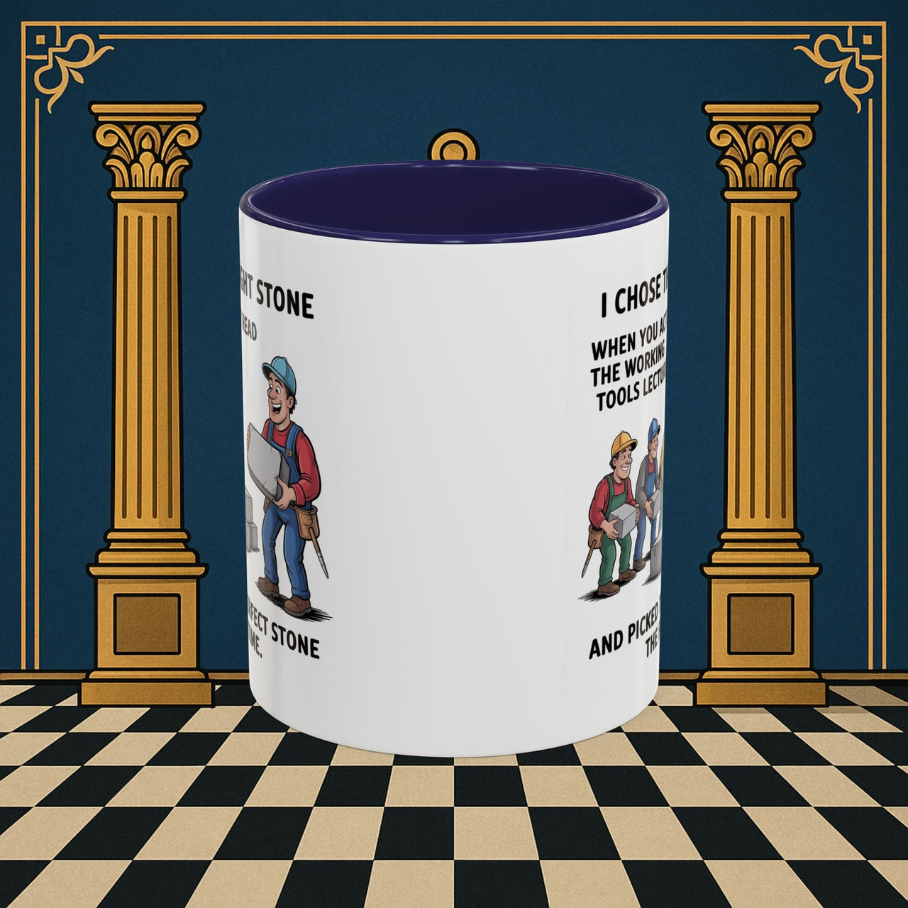 Premium Ready to Go Freemason Design | Stone Selection Strategy | Mark Masonry - Masonic Mugs