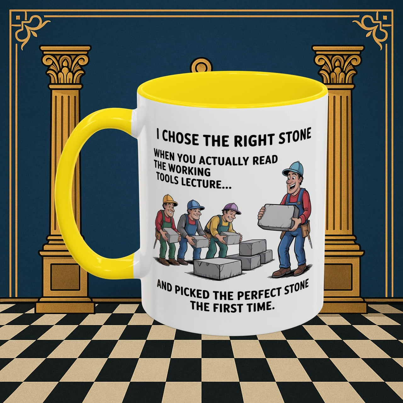 Premium Ready to Go Freemason Design | Stone Selection Strategy | Mark Masonry - Masonic Mugs