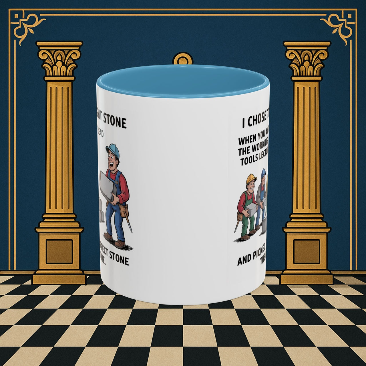 Premium Ready to Go Freemason Design | Stone Selection Strategy | Mark Masonry - Masonic Mugs