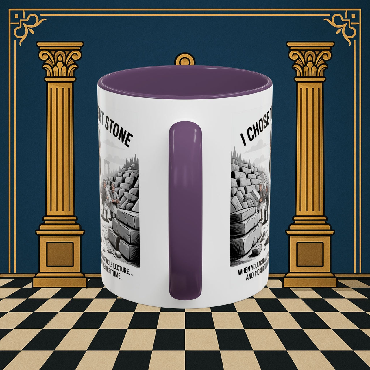 Premium Ready to Go Freemason Design | Stone Selection Success | Mark Masonry - Masonic Mugs