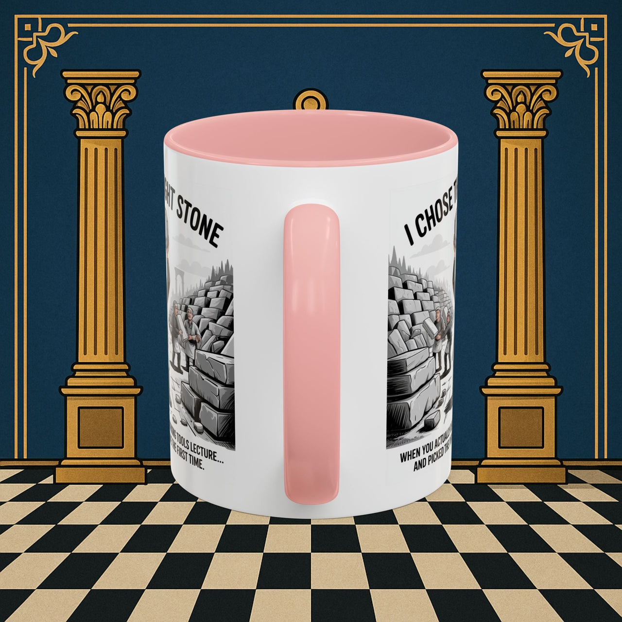 Premium Ready to Go Freemason Design | Stone Selection Success | Mark Masonry - Masonic Mugs
