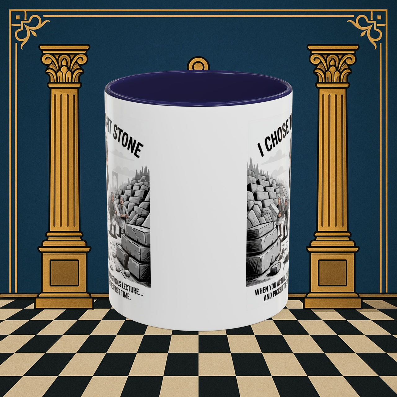 Premium Ready to Go Freemason Design | Stone Selection Success | Mark Masonry - Masonic Mugs