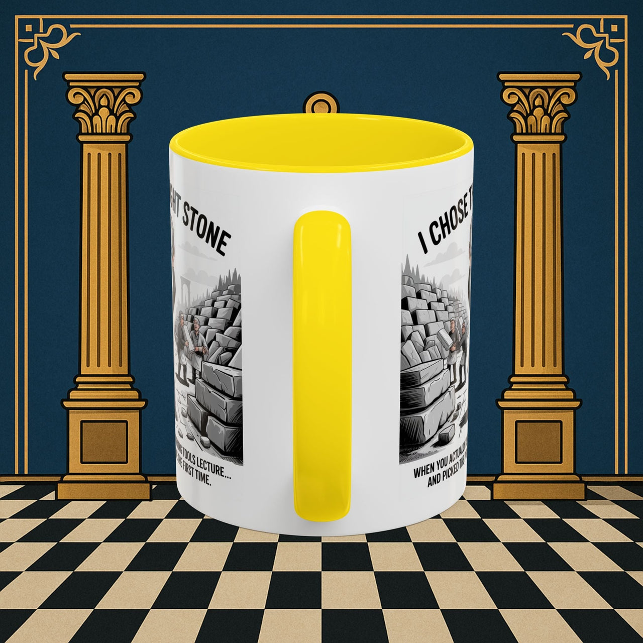 Premium Ready to Go Freemason Design | Stone Selection Success | Mark Masonry - Masonic Mugs