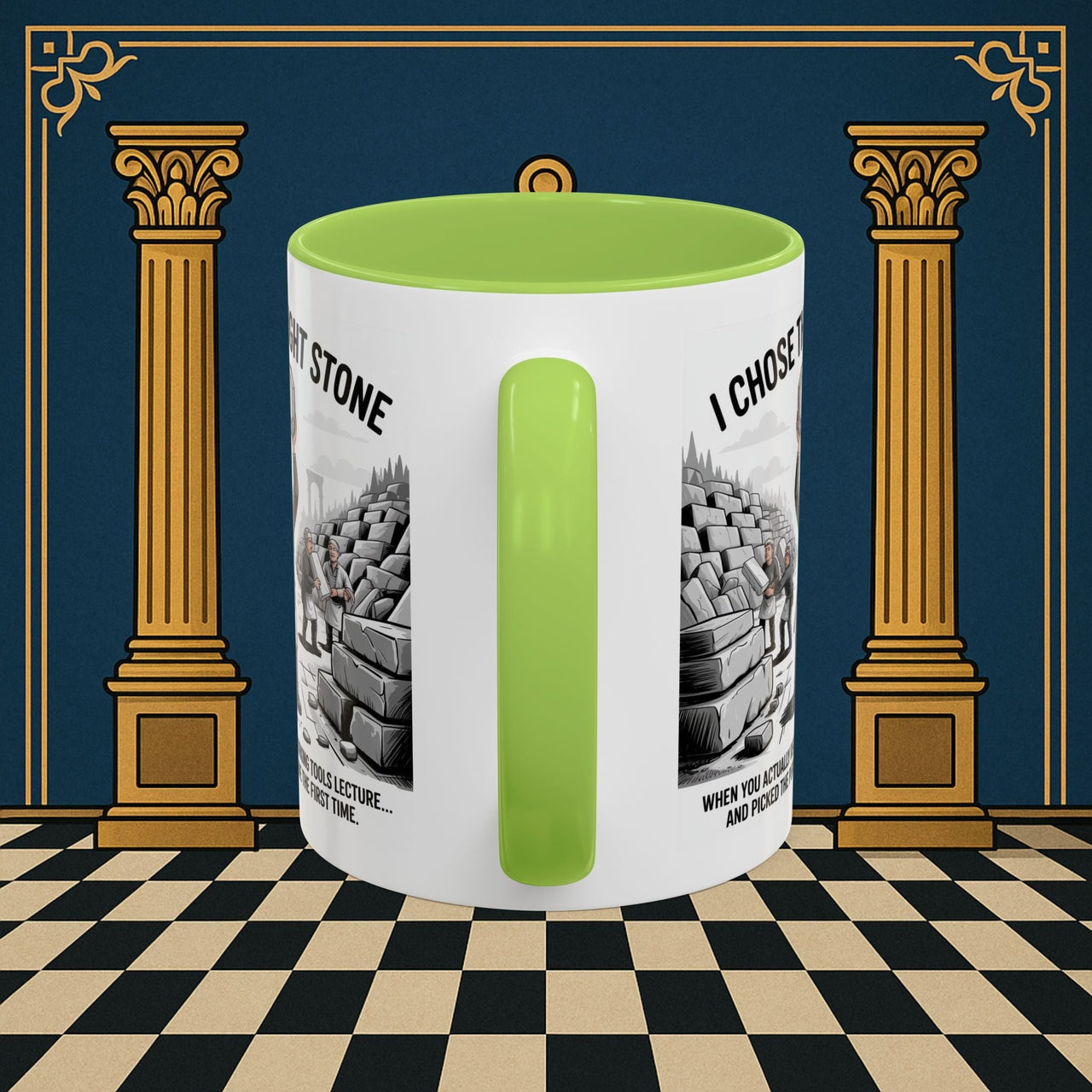 Premium Ready to Go Freemason Design | Stone Selection Success | Mark Masonry - Masonic Mugs