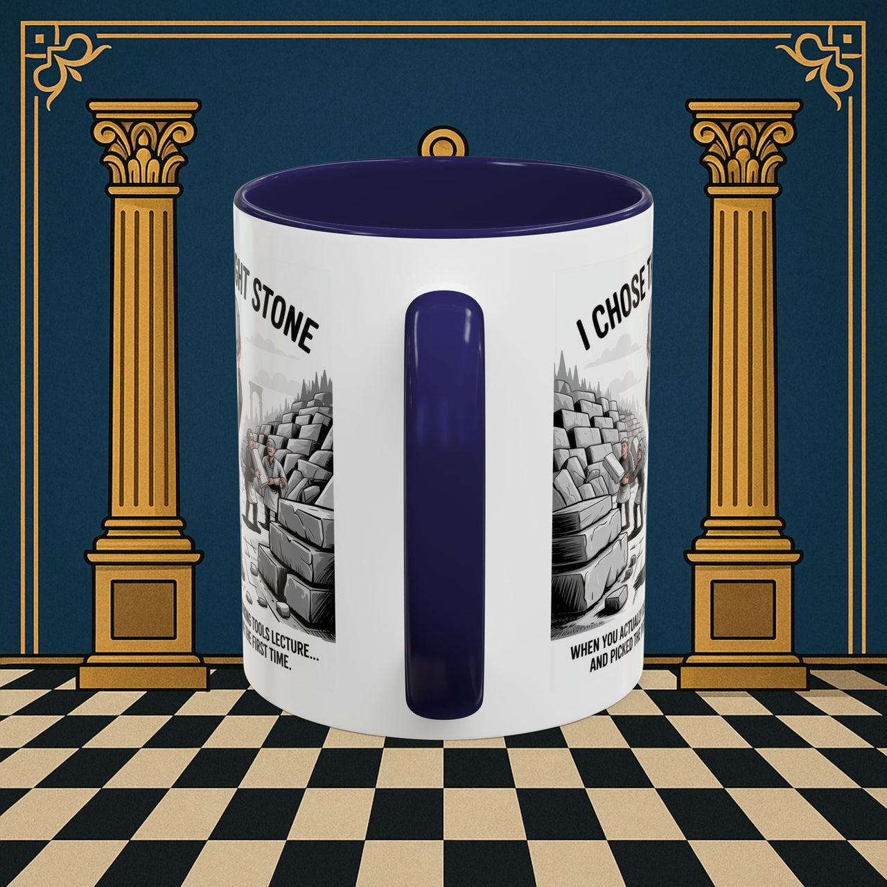 Premium Ready to Go Freemason Design | Stone Selection Success | Mark Masonry - Masonic Mugs
